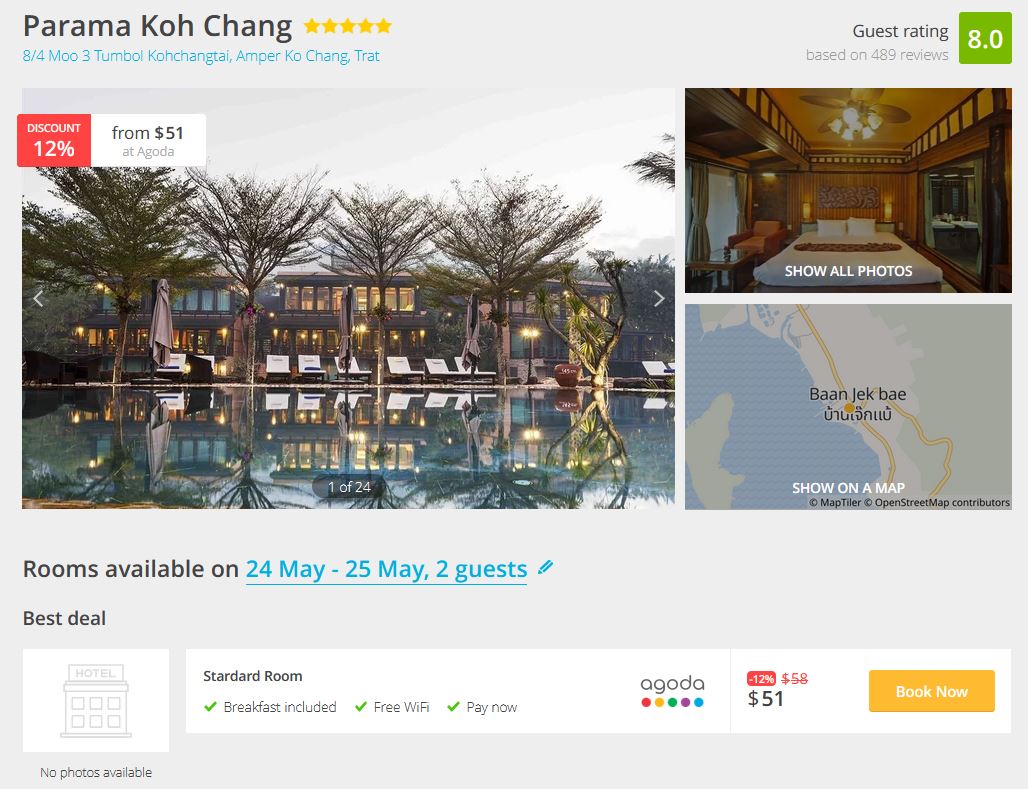 2022 04 06 00 56 46 Parama Koh Chang Chang Island 24.05 25.05 The best hotel deals