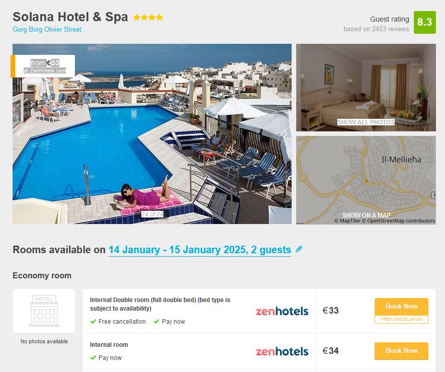 2024 05 14 10 26 54 Mellieha 2025 01 14 2025 01 15 The best hotel deals – Mozilla