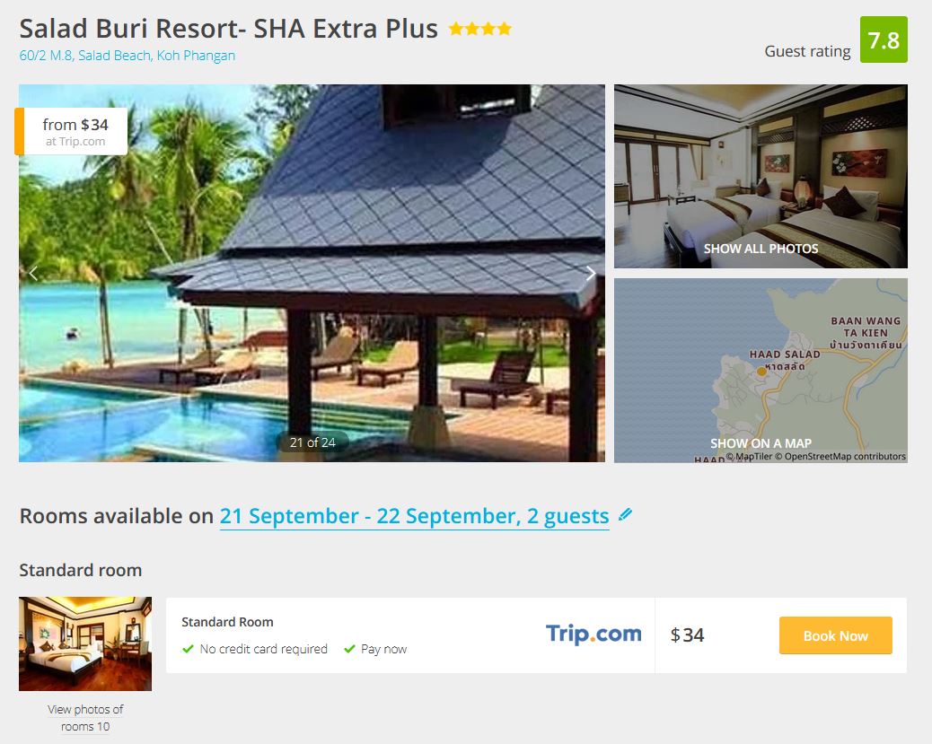 Koh Phangan hotel deal