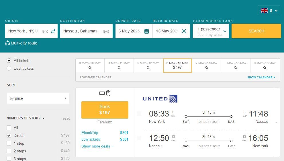 Nonstop Flights From New York To The Bahamas For Only $197 (round-trip ...