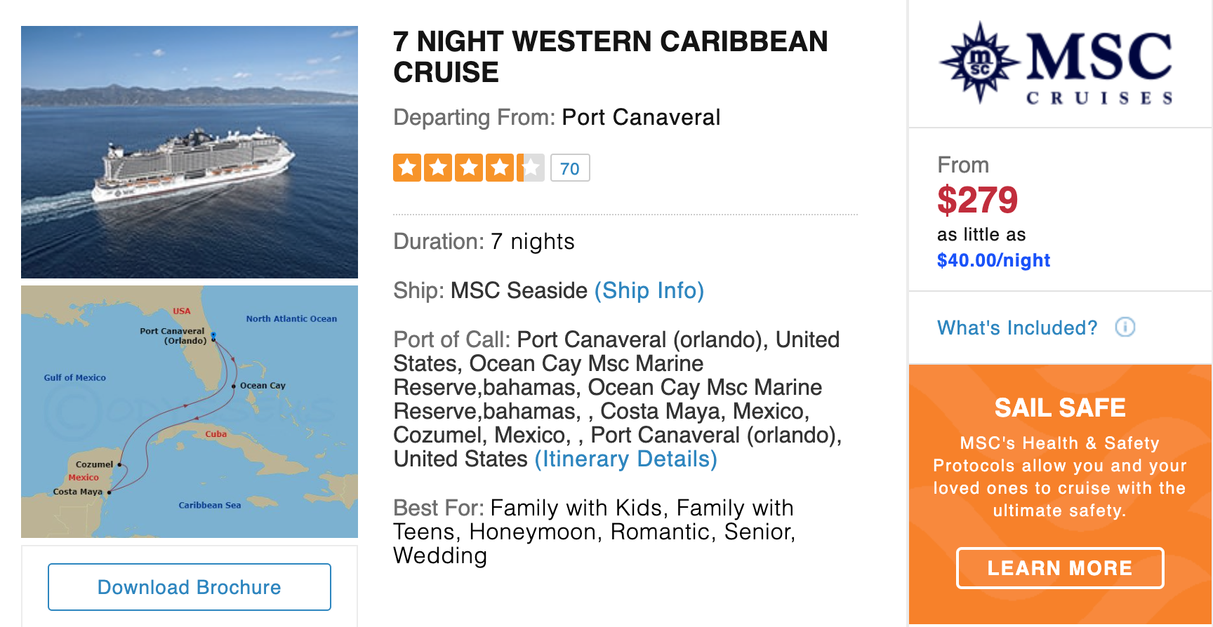 7 Night Western Caribbean Cruise Deal