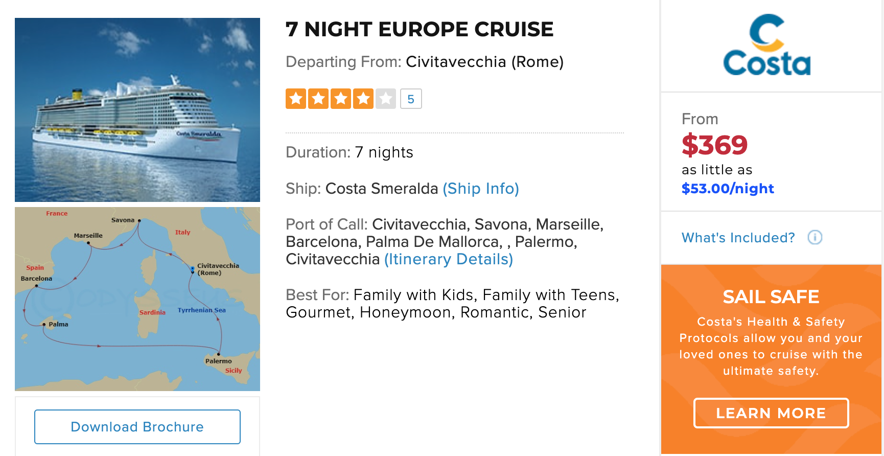 7 Night Europe Cruise Deal