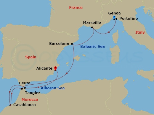 7 Night Western Mediterranean Cruise Deal