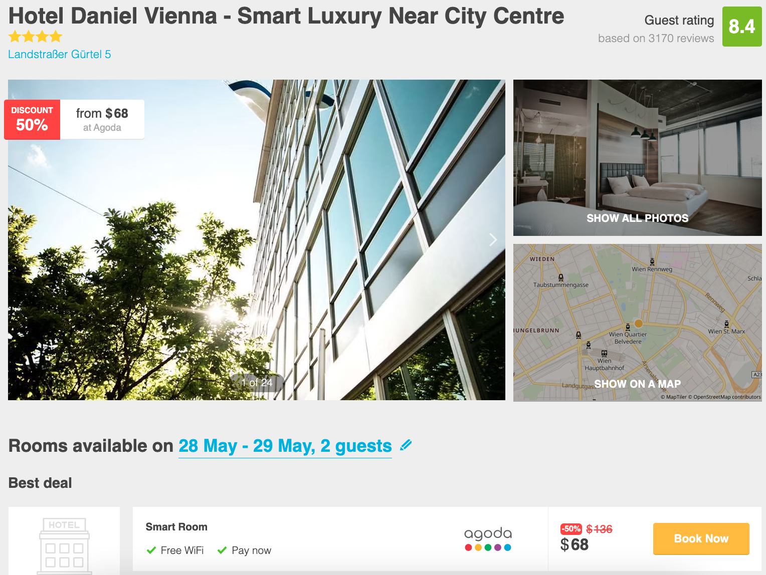 Hotel Daniel Vienna Hotel Deal