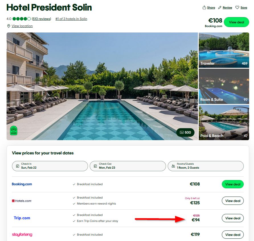 Solin, Croatia: Luxury 5-star Hotel President Solin from only €94 / night / room (incl. breakfast) 1 2026 01 08 20 17 30