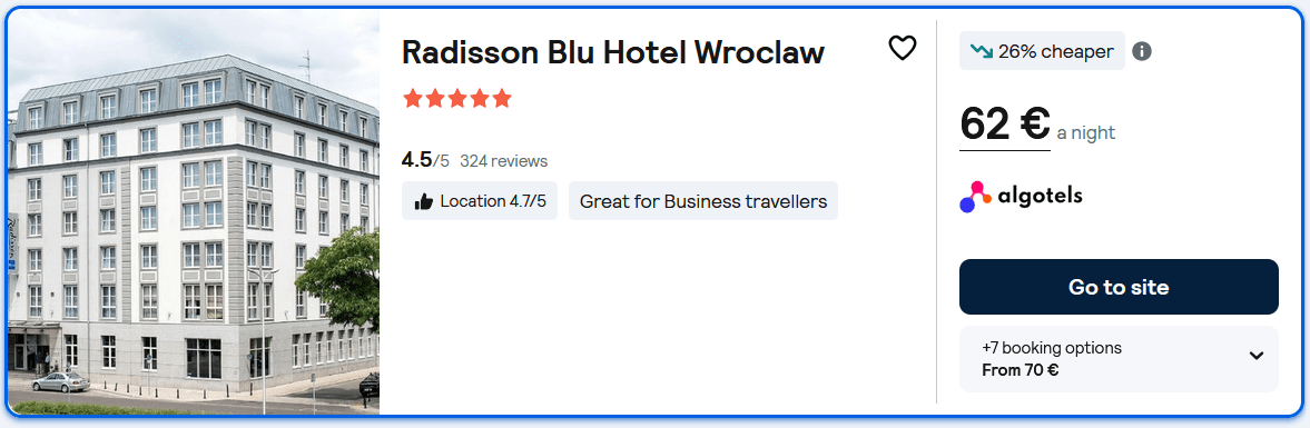 Wroclaw, Poland: Luxury 5* Radisson Blu Hotel Wroclaw from only €62 per room/night (26% OFF)! 3 Radisson Blu Hotel Wroclaw