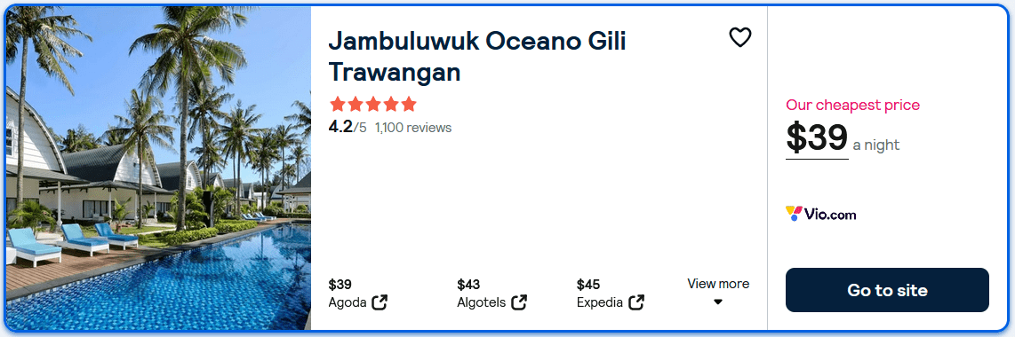Lombok: Stay at 5* Hotel in Gili Trawangan from only US$ 39 / night / room! 1 Jambuluwuk Oceano Gili Trawangan 1