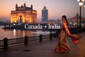 India, in Business Class