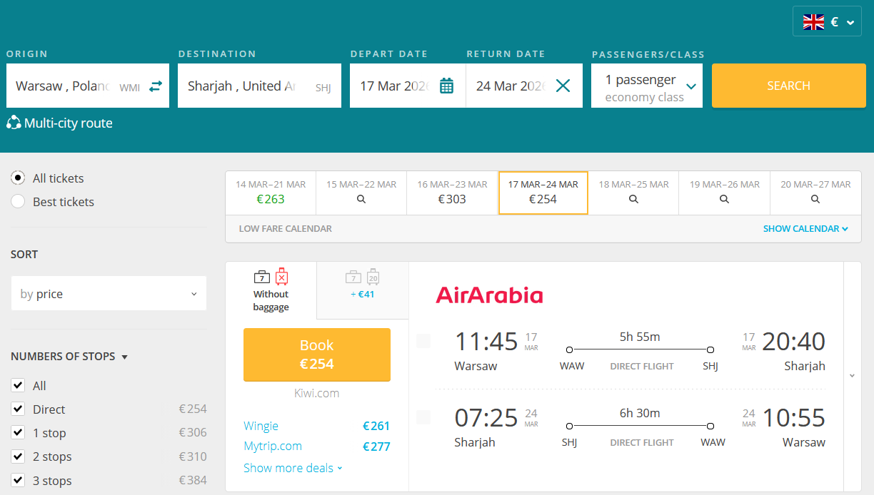 Hot!: Fly nonstop from European cities to the UAE from only €254 (round-trip)- 35% OFF! 1 Air arabia