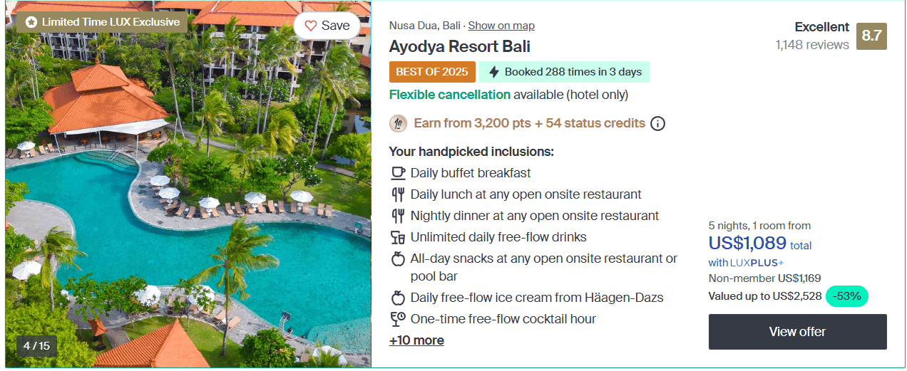 Bali, Indonesia: The 5* Ayodya Resort Bali with All-Inclusive Package, now 53% OFF! 2 Ayodya Resort Bali