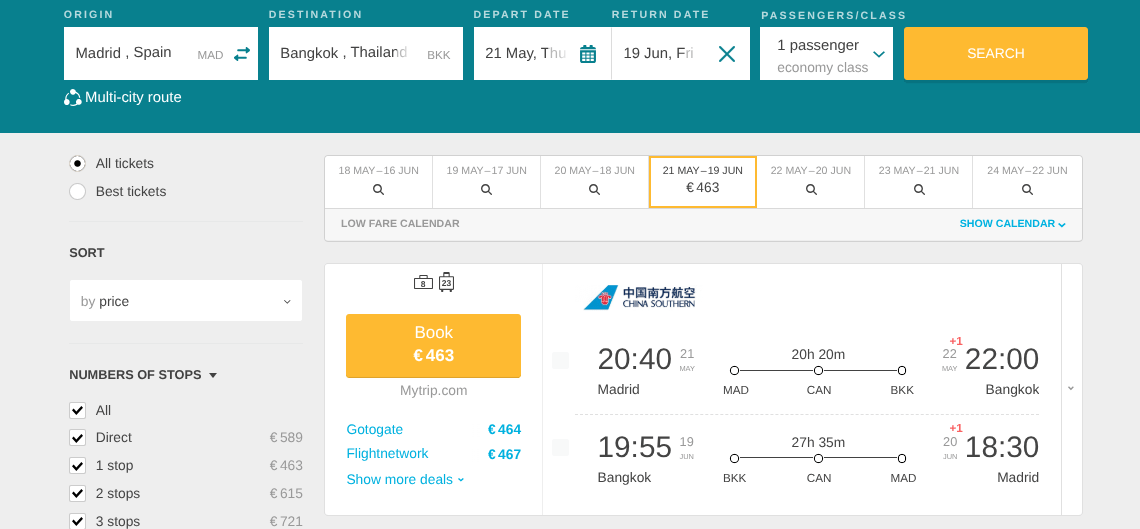 Cheap Flights from Spain to Thailand from only €463 (round-trip) 1 Screenshot 2026 02 07 13.51.21