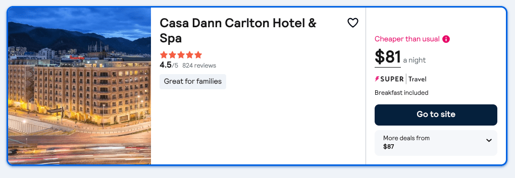 Bogota, Colombia: Amazing Luxury 5-star Casa Dann Carlton Hotel & Spa from only US$ 81 per room/night (incl. tax)! 1 Screenshot 2026 03 20 21.27.36