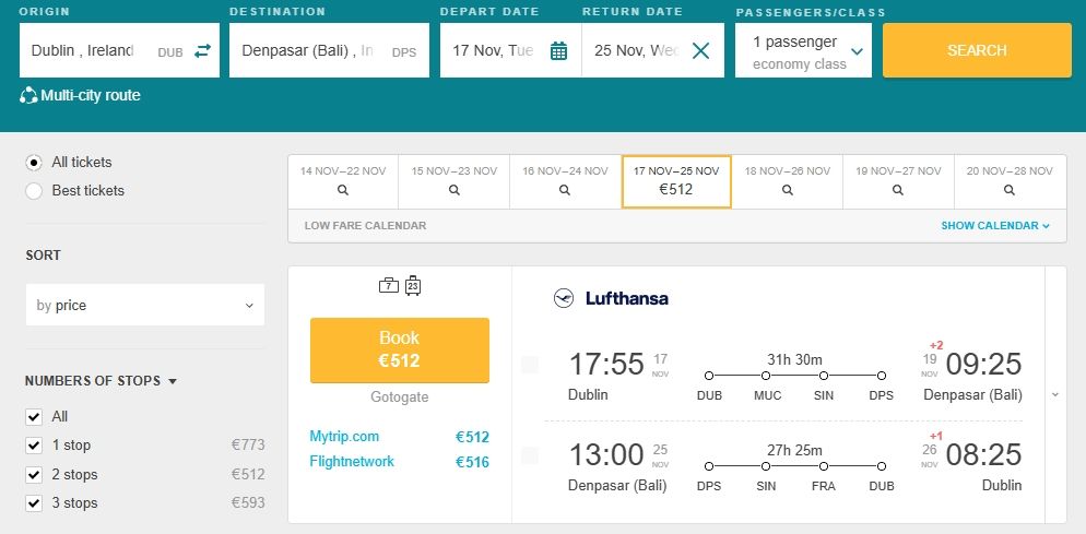 Fly from Ireland to Bali, Indonesia for only โฌ512 (round-trip) 1 2026 02 13 14 37 32 Dublin Denpasar