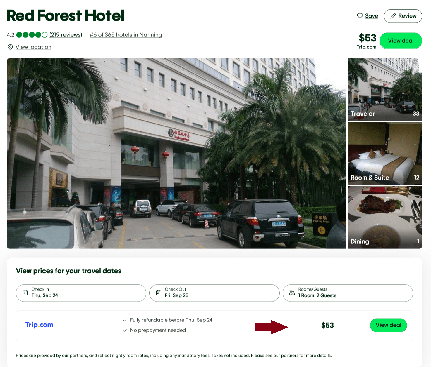 Nanning, China: Book the luxury 5-star Nanning Red Forest Hotel from only US$53 per room/night (26% OFF)! 3 Red Forest Hotel