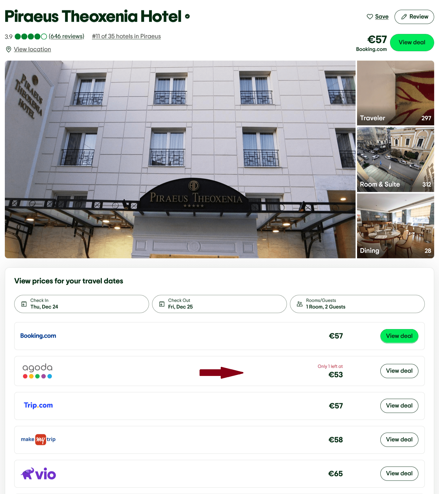 Athens, Greece: Book a Luxury 5-star Piraeus Theoxenia Hotel from just € 53 per room/night (70% OFF)!! 3 Piraeus Theoxenia Hotel