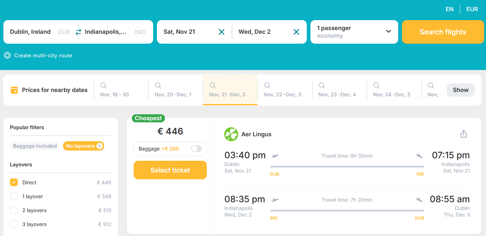 Hot Deal: Fly Nonstop from Ireland to the USA from only €446 (round-trip)!! 1 Aer Lingus 1